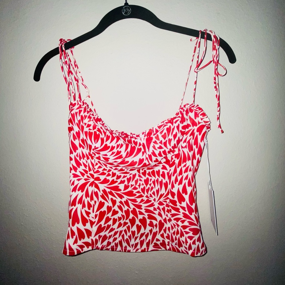 $128 Reformation ‘Novena’ Ruffle Camisole Top